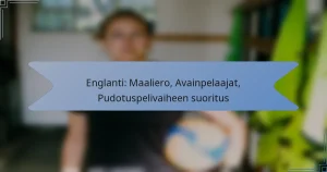 Englanti: Maaliero, Avainpelaajat, Pudotuspelivaiheen suoritus