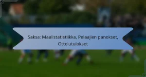 Saksa: Maalistatistiikka, Pelaajien panokset, Ottelutulokset